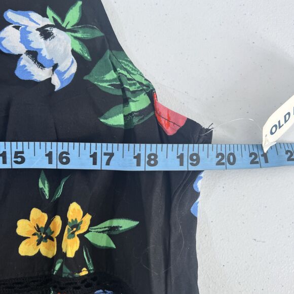 Old Navy Dress Womens Extra Large Floral Empire Waist Lace Up Sleeveless - Picture 8 of 13